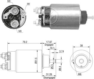 ZM ZM-2762 - Тяговое реле, стартер avtokuzovplus.com.ua