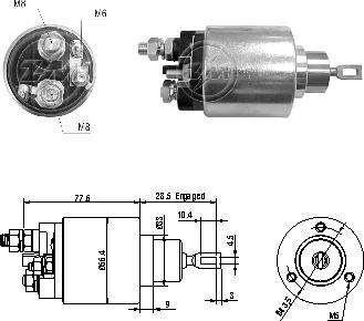 ZM ZM3479 - Тягове реле, стартер autocars.com.ua