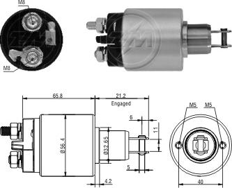 ZM ZM-3579 - Тяговое реле, стартер avtokuzovplus.com.ua