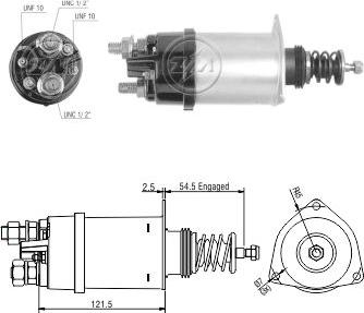 ZM ZM 357 - Тягове реле, стартер autocars.com.ua