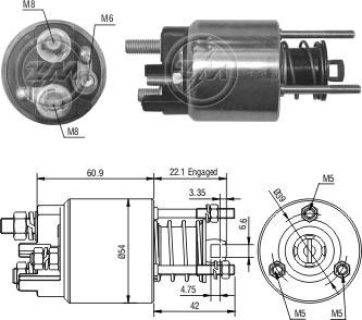 ZM ZM-395 - Тяговое реле, стартер avtokuzovplus.com.ua