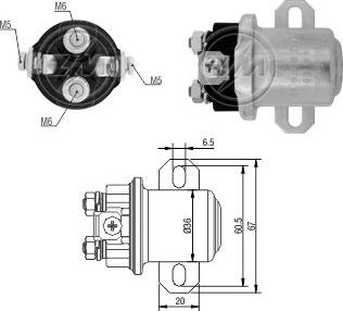 ZM ZM4408 - Тягове реле, стартер autocars.com.ua