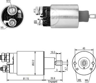 ZM ZM 481 - Тягове реле, стартер autocars.com.ua