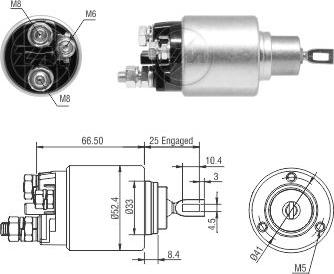 ZM ZM 5-382 - Тягове реле, стартер autocars.com.ua
