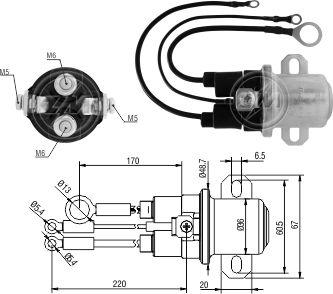 ZM ZM-5408 - Тягове реле, стартер autocars.com.ua