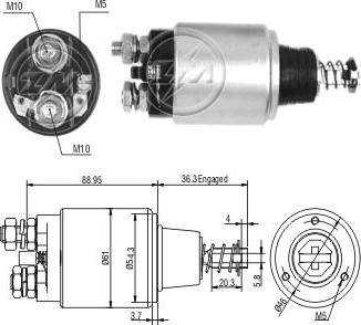 ZM ZM550 - Тяговое реле, стартер avtokuzovplus.com.ua