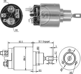 ZM ZM-574 - Тяговое реле, стартер avtokuzovplus.com.ua