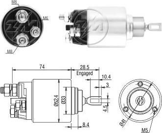 ZM ZM6381 - Тяговое реле, стартер avtokuzovplus.com.ua