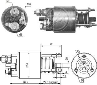 ZM ZM6395 - Тягове реле, стартер autocars.com.ua