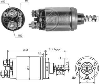 ZM ZM642 - Тяговое реле, стартер avtokuzovplus.com.ua