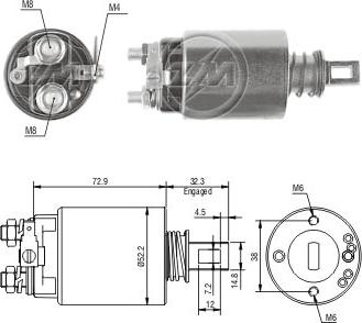 ZM ZM-686 - Тяговое реле, стартер avtokuzovplus.com.ua