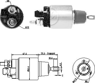 ZM ZM 6-972 - Тяговое реле, стартер avtokuzovplus.com.ua