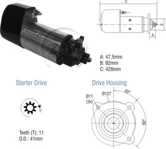 ZM ZM 80.101.03 - Стартер autocars.com.ua