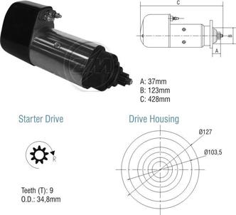 ZM ZM 80.101.04 - Стартер autocars.com.ua