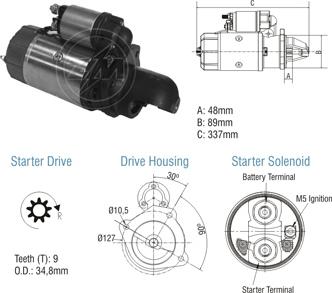 ZM ZM 80.102.02 - Стартер autocars.com.ua