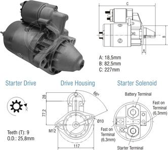 ZM ZM 80.106.03 - Стартер autocars.com.ua