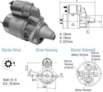 ZM ZM 80.106.05 - Стартер autocars.com.ua