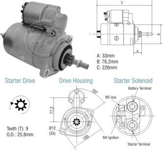 ZM ZM 80.106.07 - Стартер autocars.com.ua