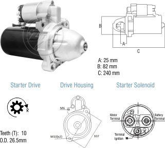 ZM ZM 80.110.02 - Стартер autocars.com.ua