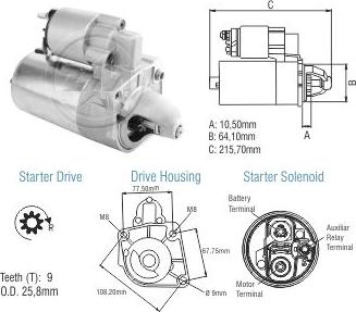 ZM ZM 80.115.03 - Стартер autocars.com.ua