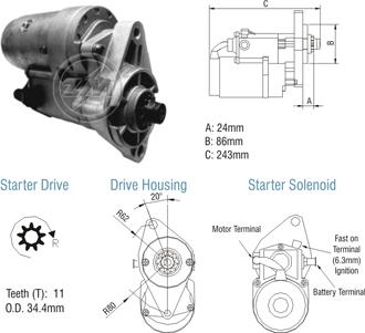 ZM ZM 80.140.02 - Стартер autocars.com.ua