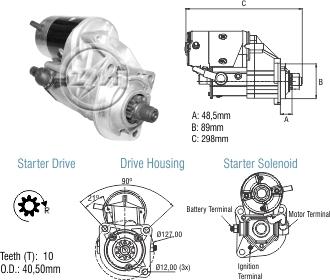 ZM ZM 80.140.08 - Стартер autocars.com.ua