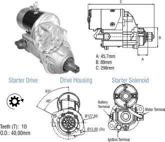 ZM ZM 80.141.01 - Стартер autocars.com.ua