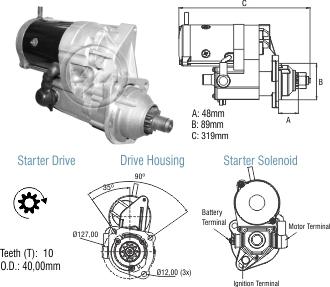 ZM ZM 80.141.02 - Стартер autocars.com.ua