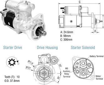 ZM ZM 80.291.03 - Стартер autocars.com.ua