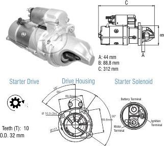 ZM ZM 80.485.05 - Стартер autocars.com.ua