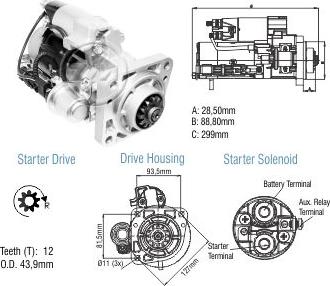 ZM ZM 80.895.02 - Стартер autocars.com.ua