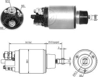 ZM ZM825 - Тягове реле, стартер autocars.com.ua