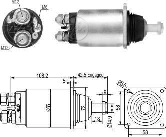 ZM ZM-832 - Тягове реле, стартер autocars.com.ua