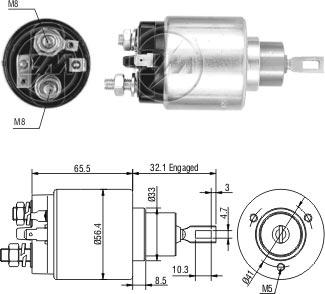 ZM ZM 872 - Тягове реле, стартер autocars.com.ua