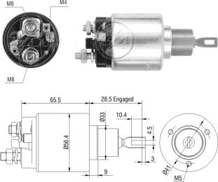 ZM ZM 879 - Тяговое реле, стартер avtokuzovplus.com.ua