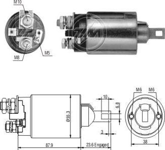 ZM ZM-892 - Тягове реле, стартер autocars.com.ua