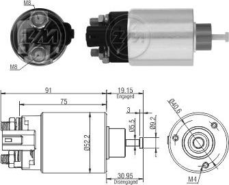 ZM ZM 9-860 - Тяговое реле, стартер avtokuzovplus.com.ua